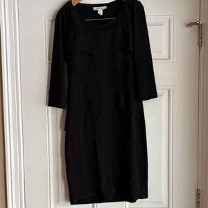White House Black Market Black 3/4 Sleeve Dress